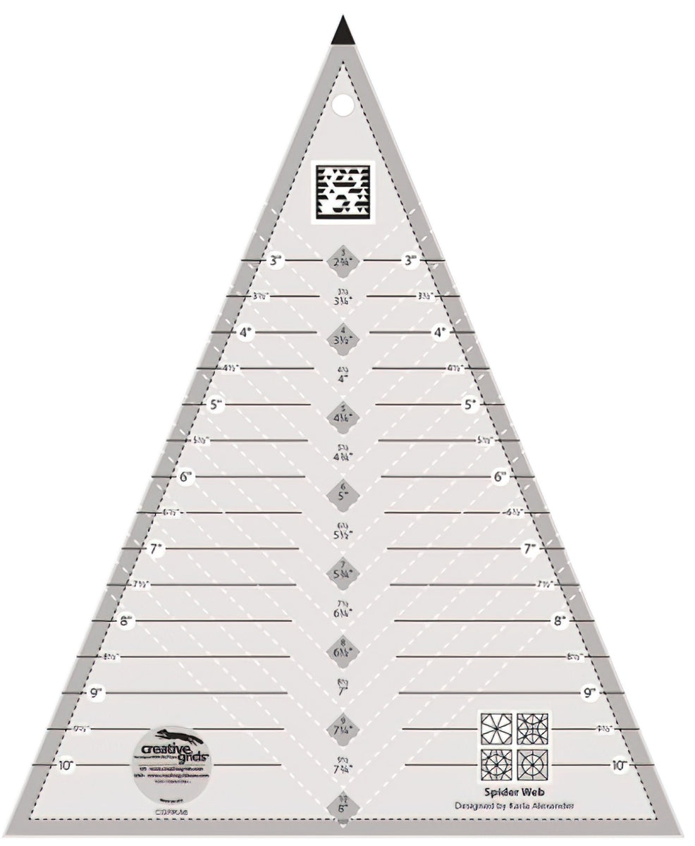 Creative Grids Spider Web Ruler - CGRKA6 – Quilt in a Day
