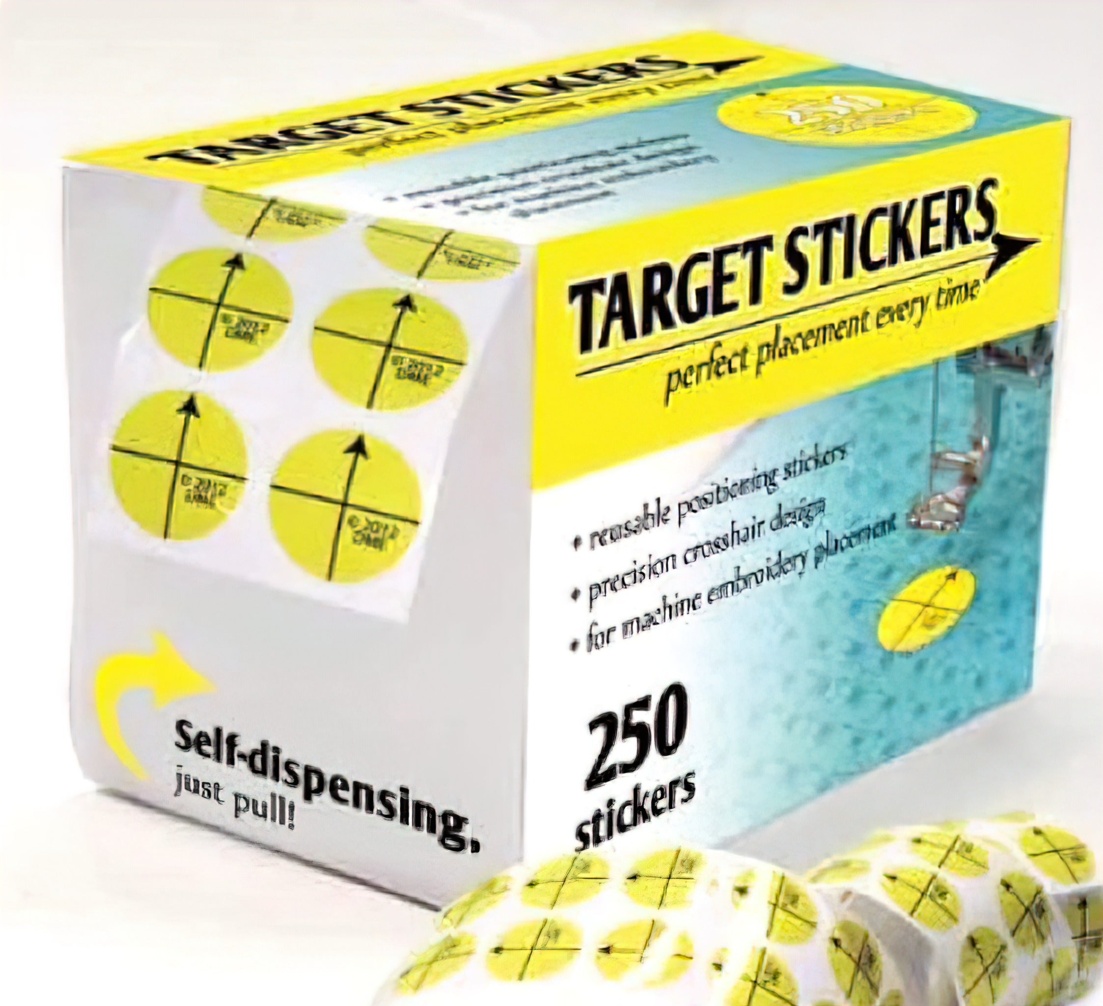 Target Stickers 250 per Roll by Designs in Machine Embroidery – Quilt ...