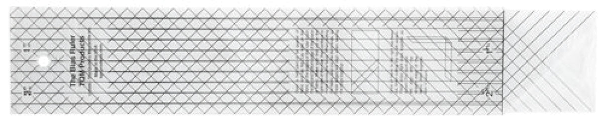 Bias Ruler 14 x 2.5 x .25 Inches – Quilt in a Day