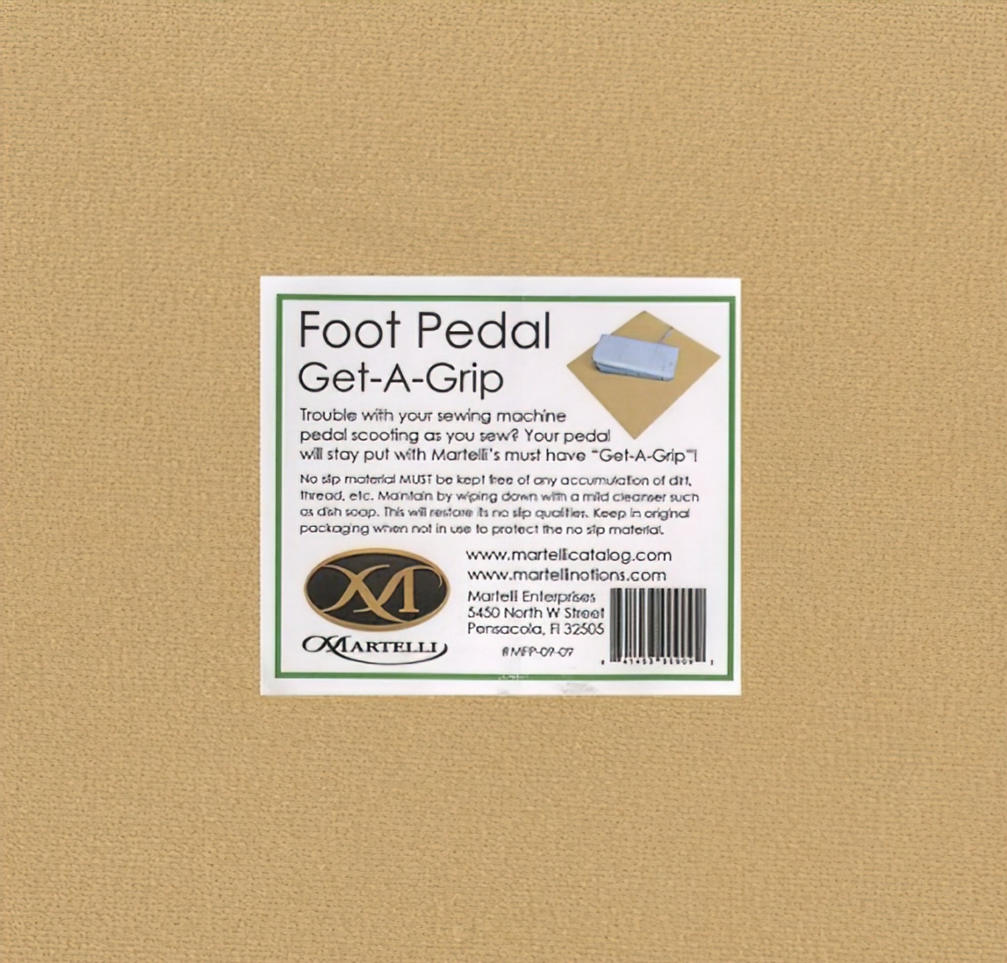 foot pedal pad Get A Grip by Martelli Enterprises big eyes Color:Navy/White FKG-03 High level linebacker