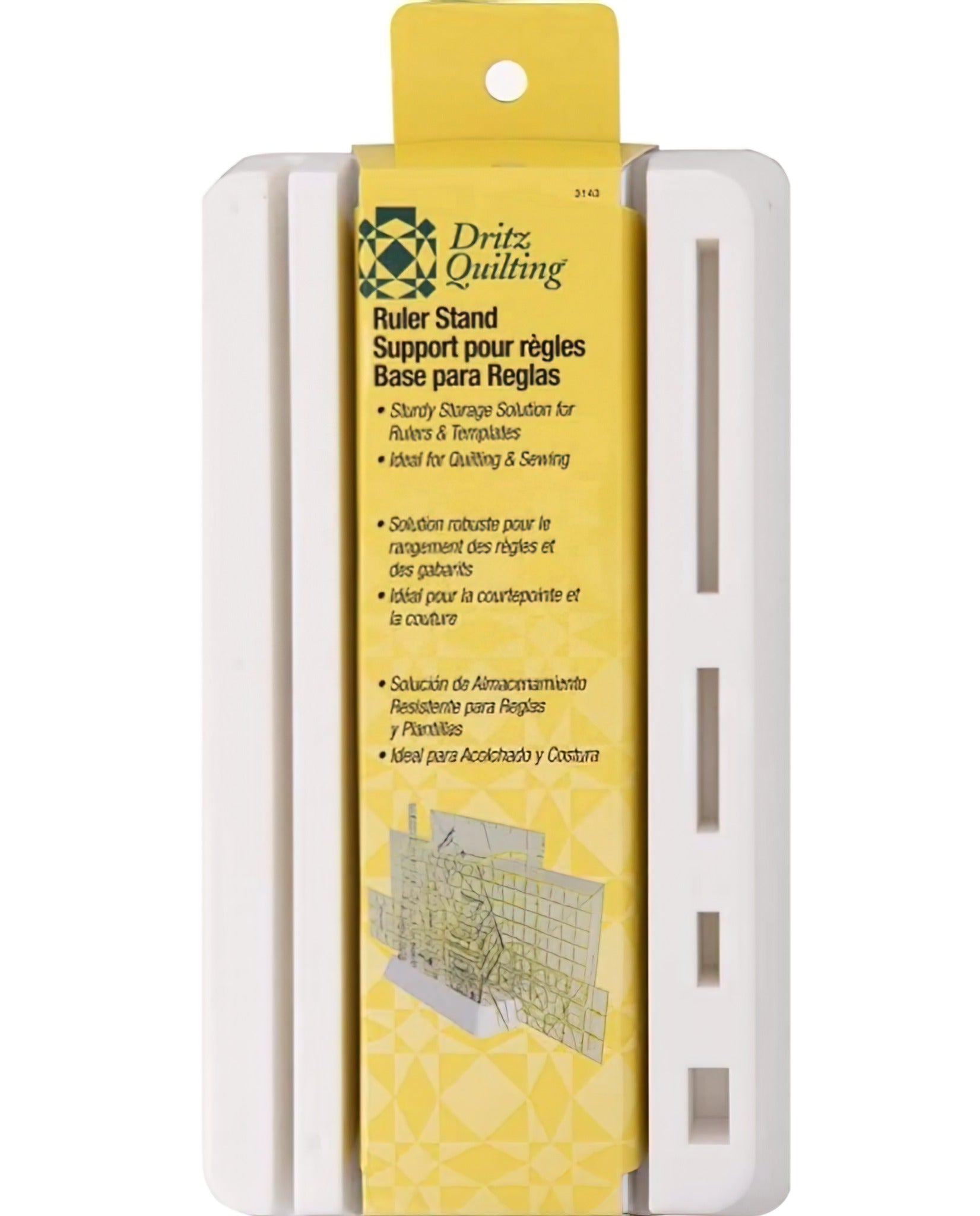 Dritz White Ruler Stand – Quilt in a Day