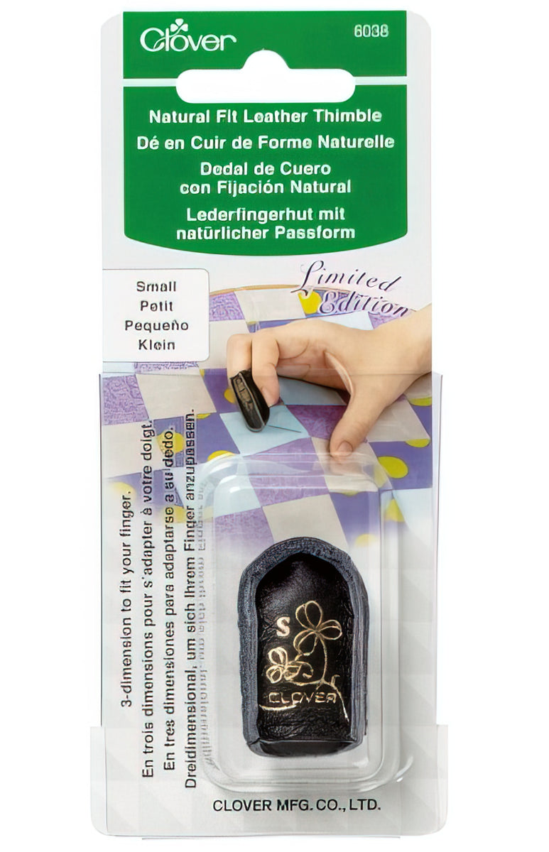 Clover - Small Natural Fit Leather Thimble – Quilt in a Day