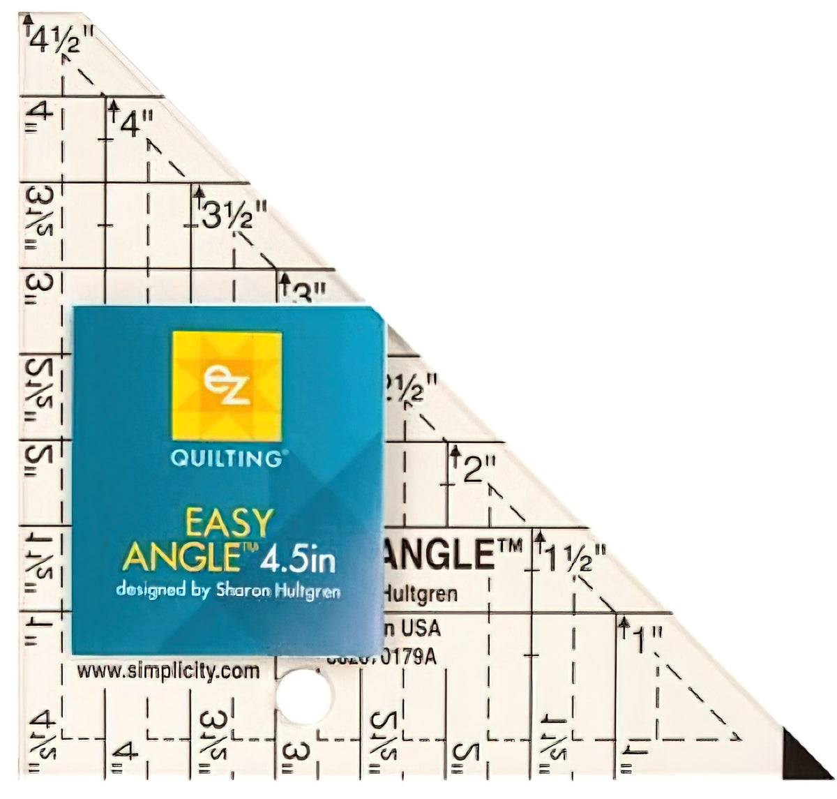Easy Angle Triangle Ruler 4.5 inches – Quilt in a Day
