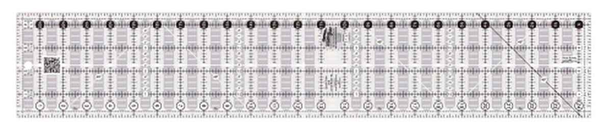 Creative Grids Quick Trim Lineal | 4-1/2 X 24-1/2 Zoll | Mit Kreis-Schneidefunktion | Für Patchwork & Quilting