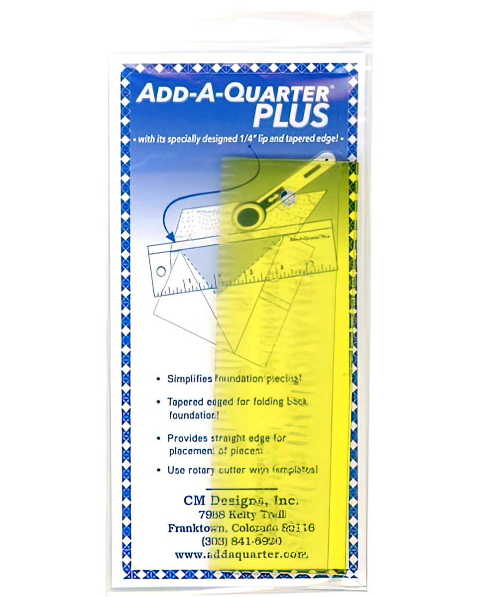 Add-A-Quarter Ruler 6 inch PLUS Yellow – Quilt in a Day