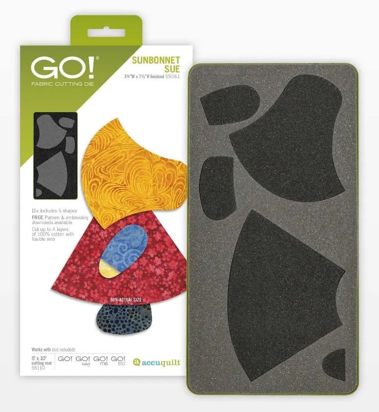 Accuquilt Die 55061 Sunbonnet Sue – Quilt in a Day