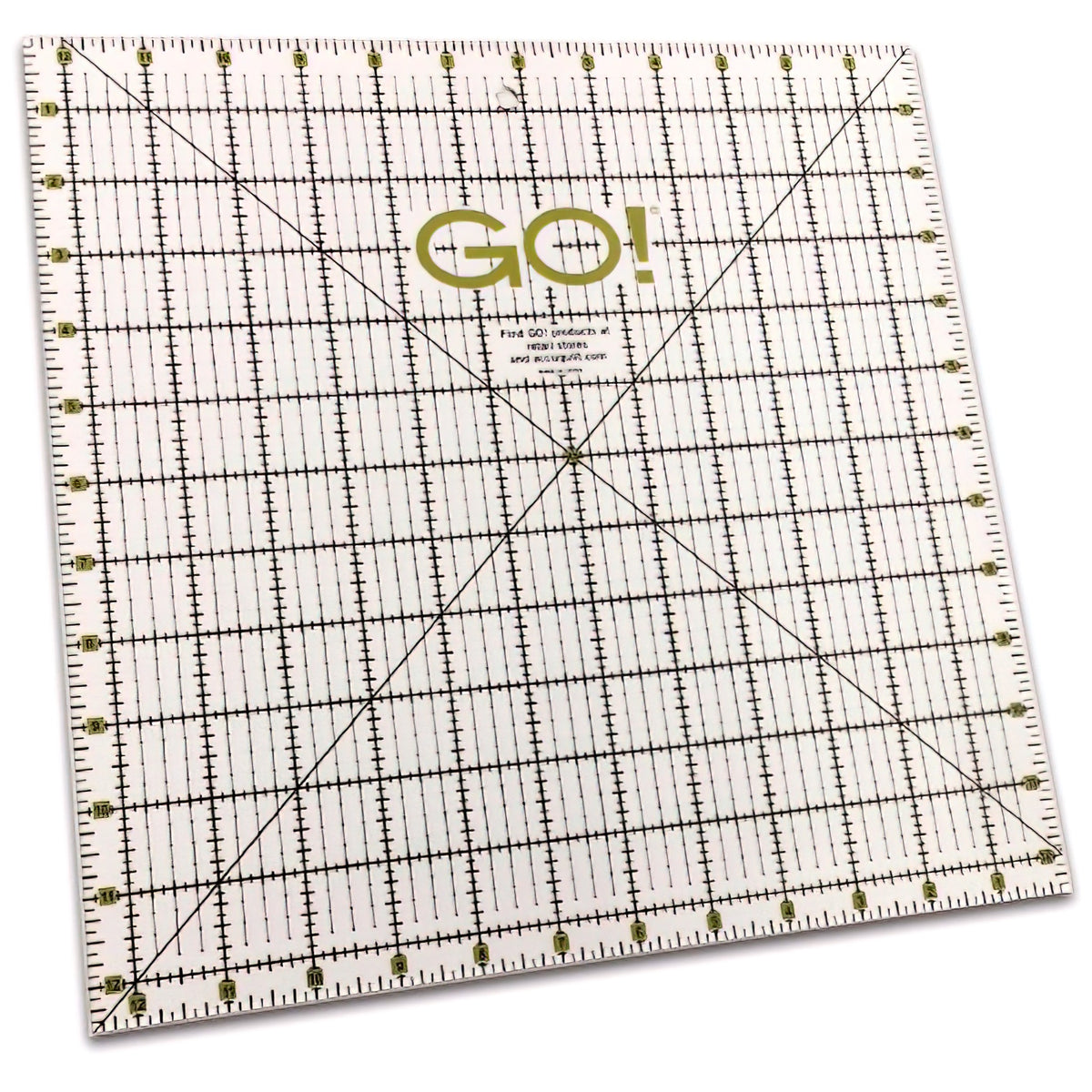 Accuquilt GO! 55475 Quilting Ruler 12.5 x 12.5 – Quilt in a Day