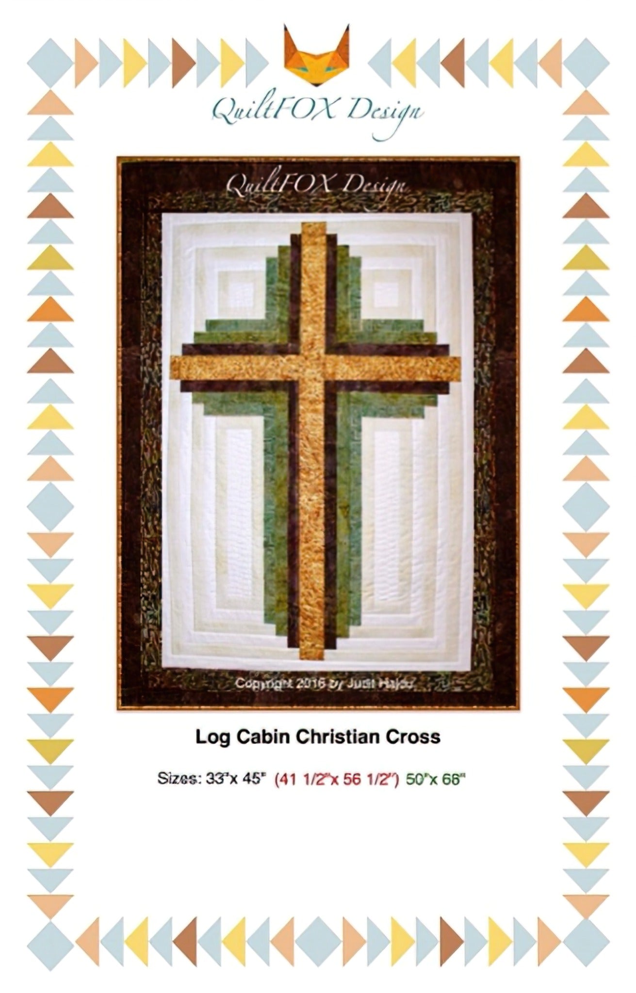 Log Cabin Christian Cross Pattern by QuiltFox – Quilt in a Day log-cabin-christian-cross-pattern-by-quiltfox-quilt-in-a-day