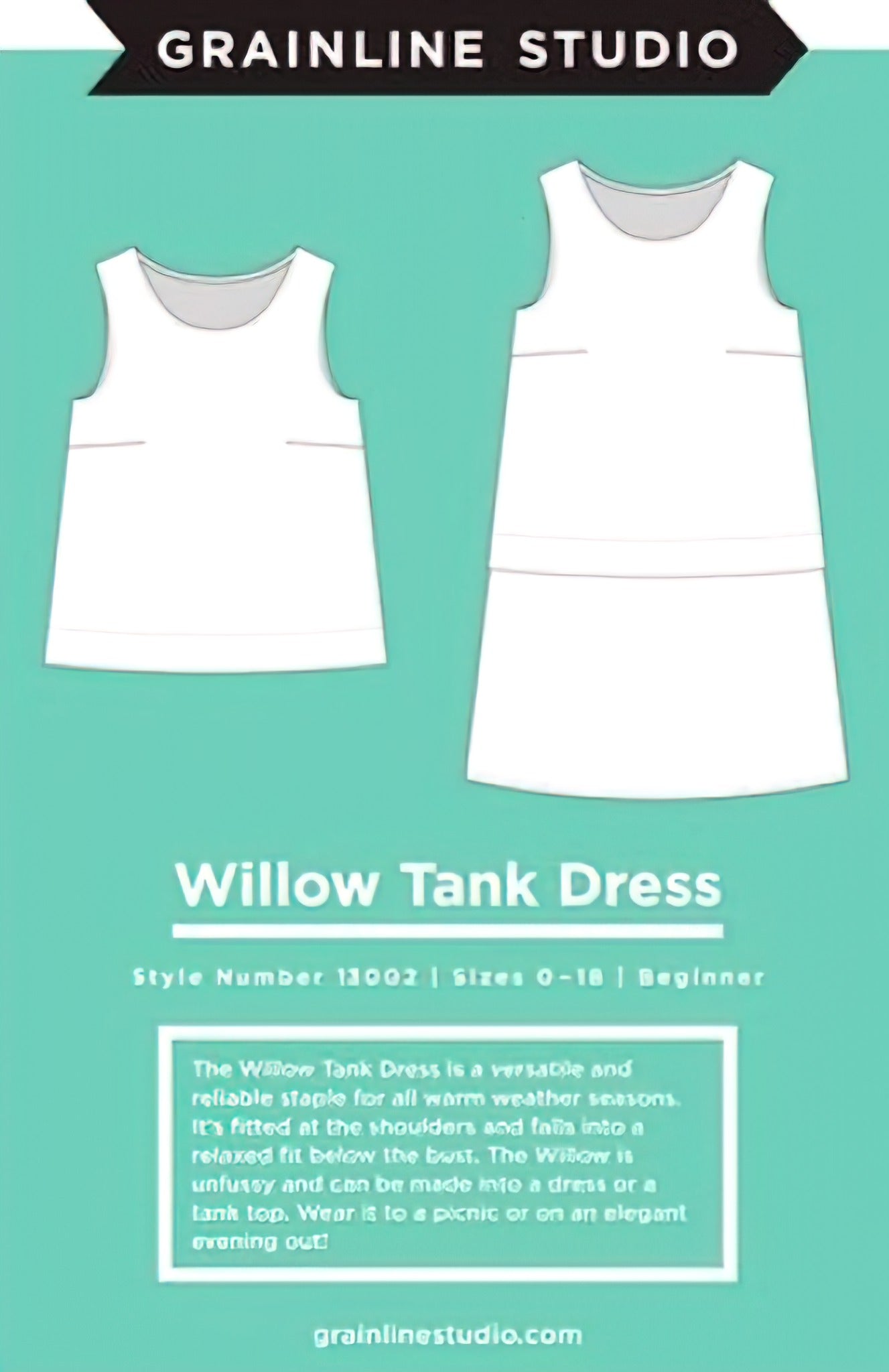 Willow Tank & Dress Pattern by Grainline Studio – Quilt in a Day