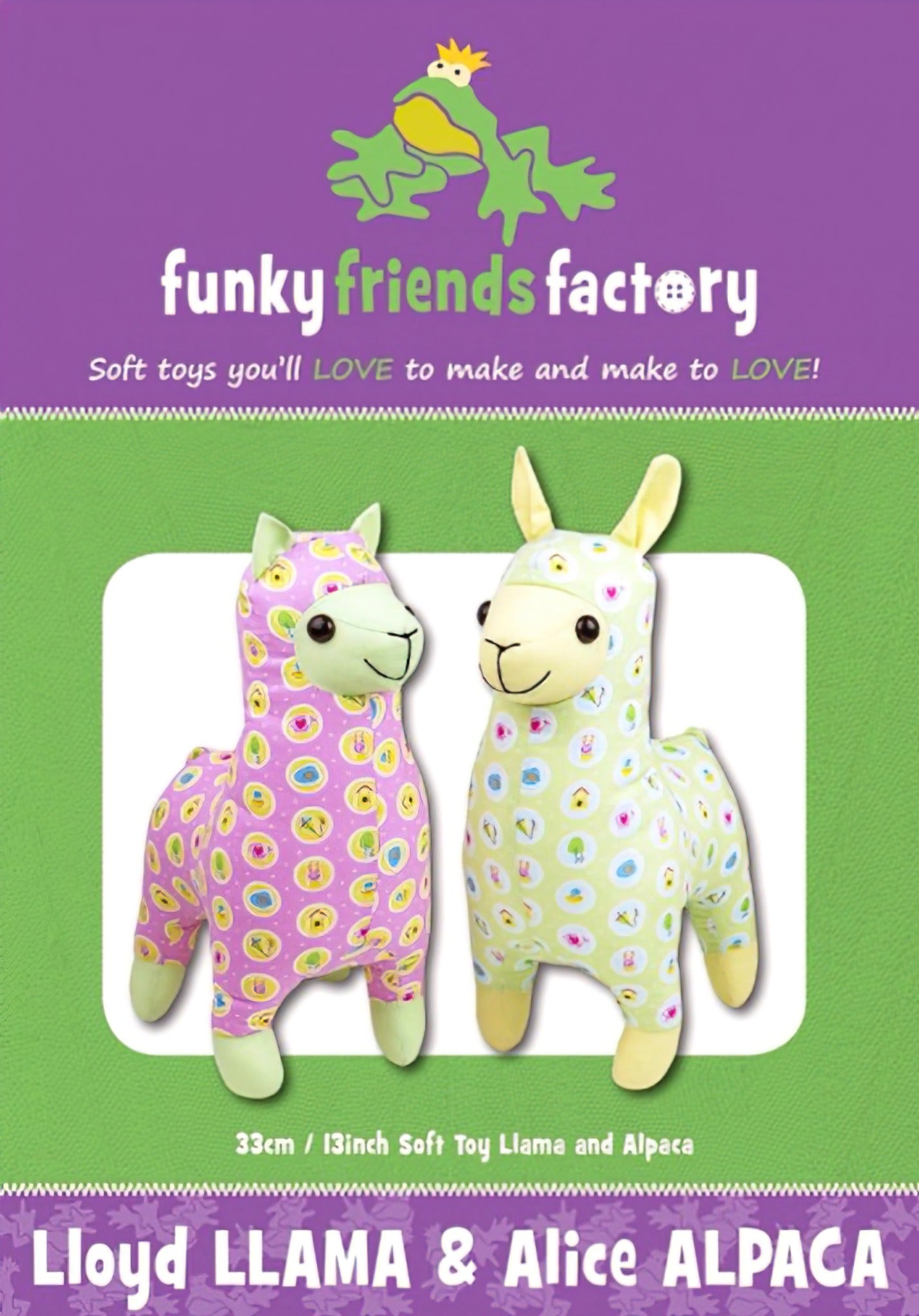 Lloyd Llama Alice Alpaca Pattern by Funky Friends Factory