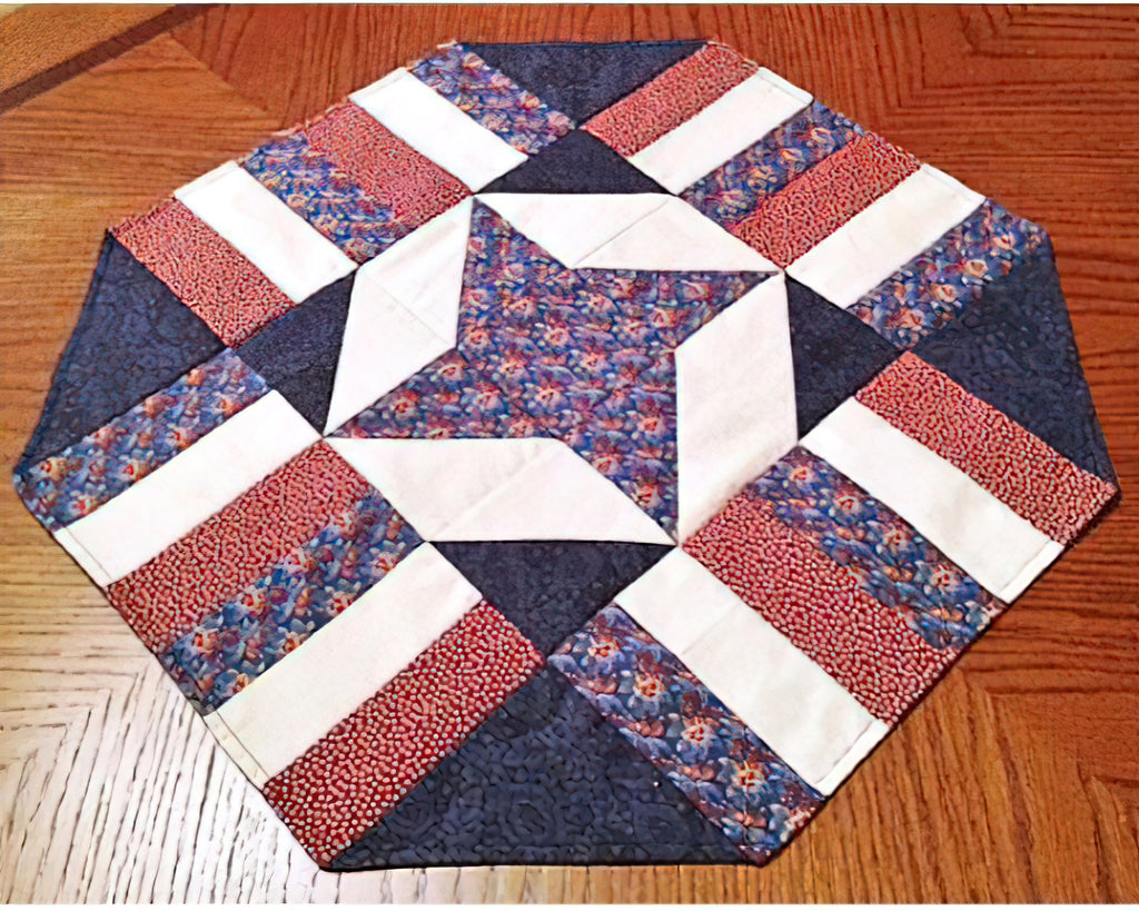 Cut Loose Press - Easy Patriotic Table Topper Pattern – Quilt in a Day