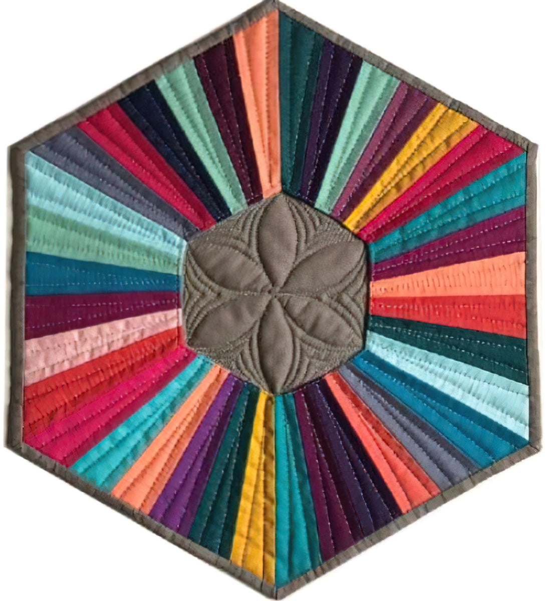 Patchwork Wedge Patterns Cut Loose Press - Wedge Candle Mat Pattern – Quilt in a Day