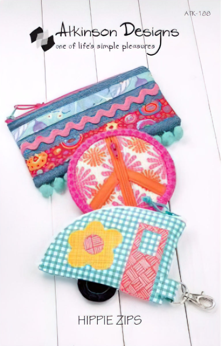 Hippie Zips Pattern by Atkinson Designs – Quilt in a Day
