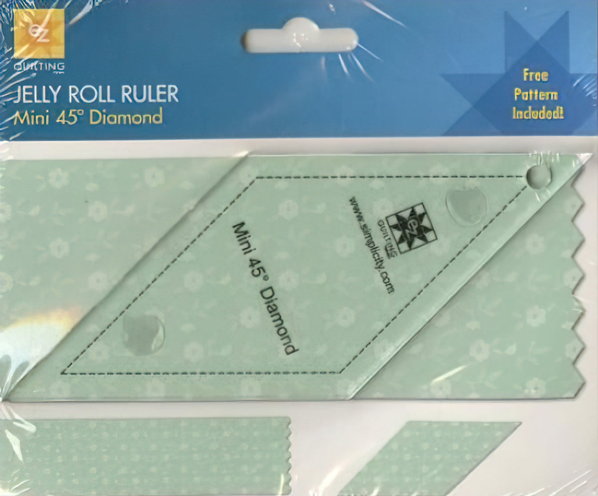 Jelly Roll Ruler - Mini 45 Degree Diamond by EZ Quilting – Quilt in a Day