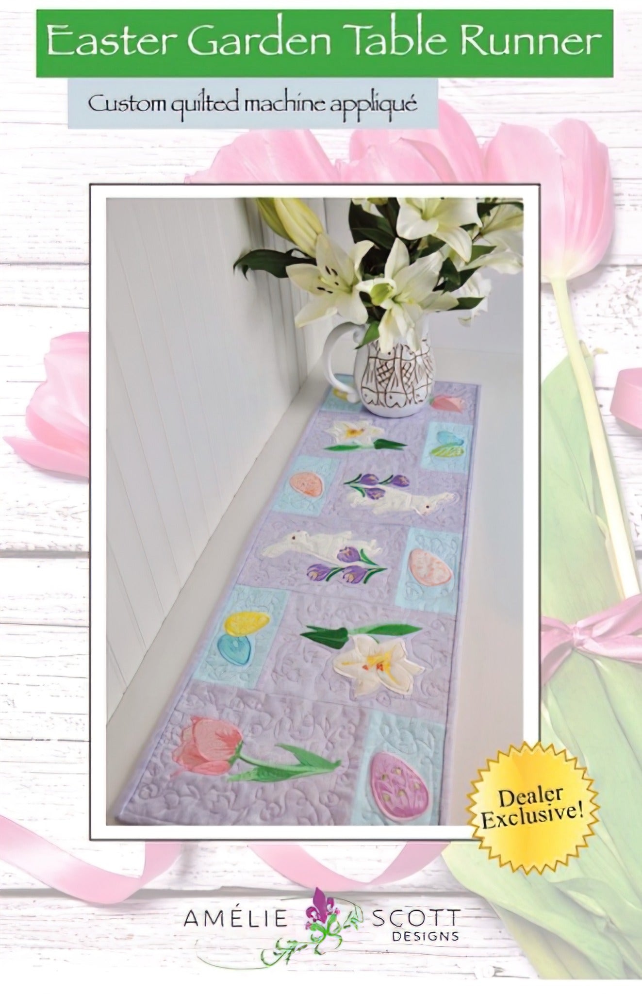 Embroidered offers Easter Table Runner