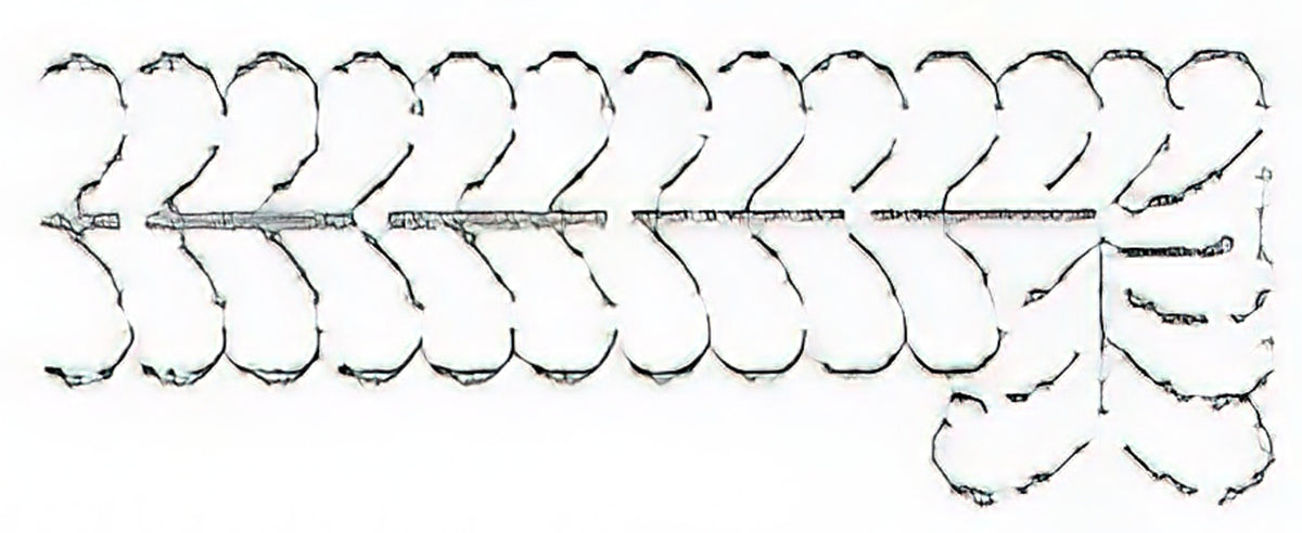 Feather 3 inch Border Stencil 786QC – Quilt in a Day