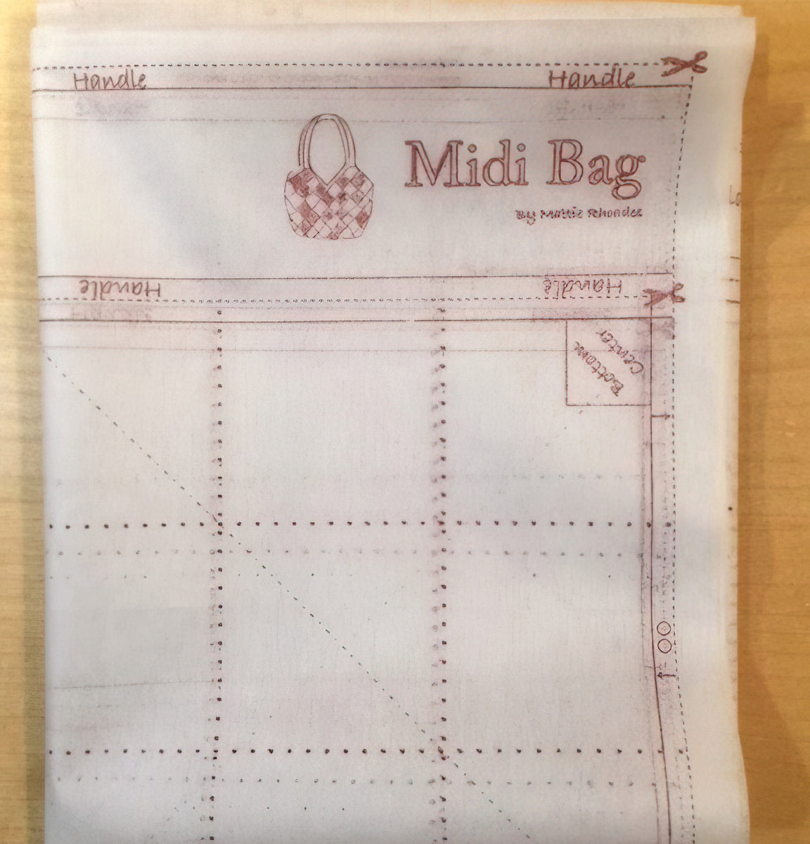 Midi Bag Pre Printed Interfacing Only - 1 panel by Quiltsmart – Quilt ...