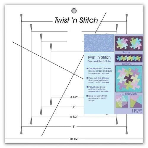Twist N Stitch Ruler June Tailor – Quilt in a Day