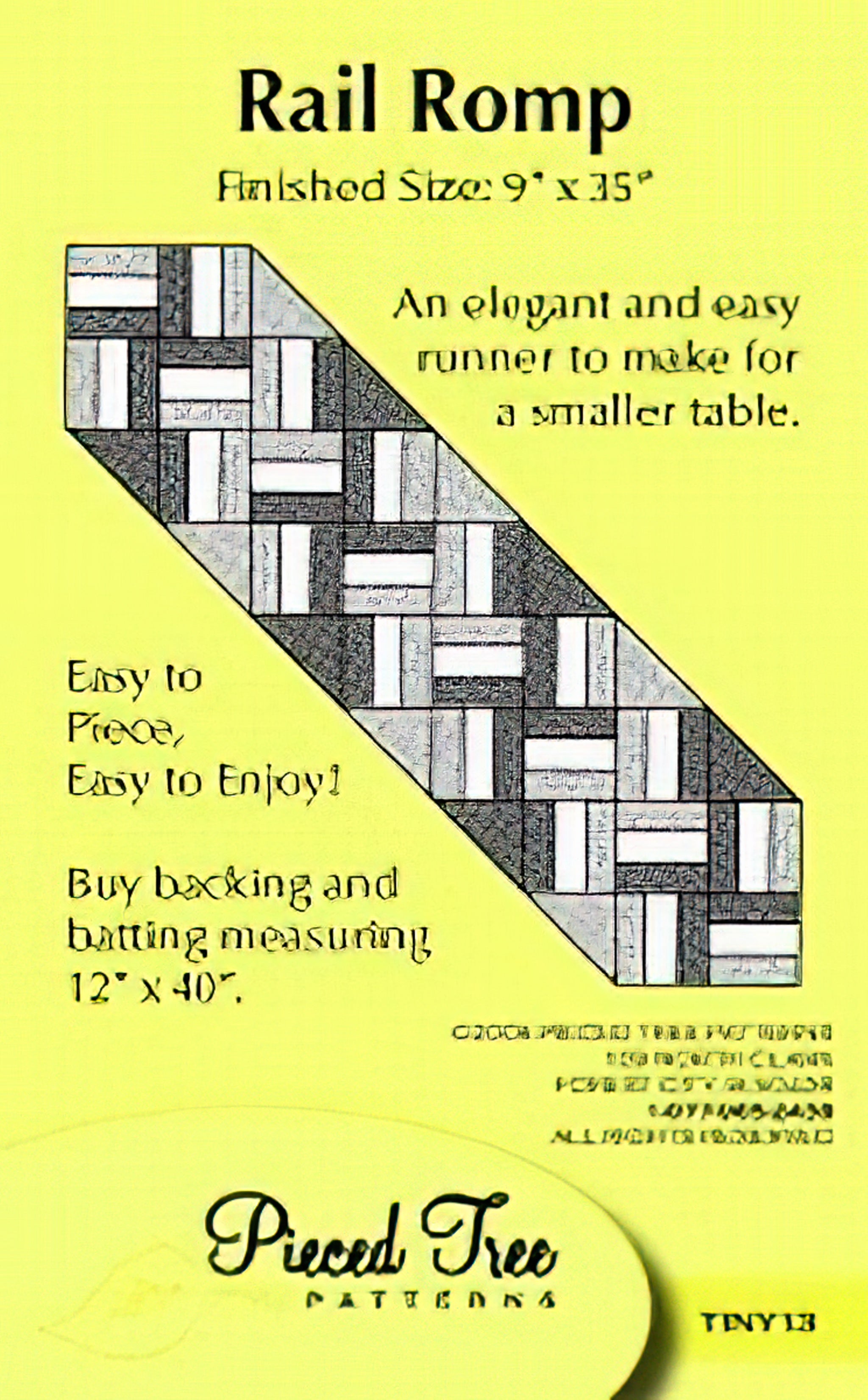 Rail Romp - Tiny 13 Pieced Tree Patterns – Quilt in a Day