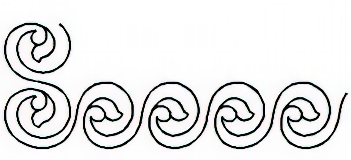 Elegant Wave 3 inch Border Stencil HH67 – Quilt in a Day