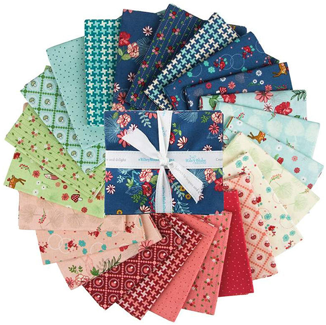 Enchanted Meadows Fat Quarter Bundle - By Beverly McCullough cheapest - For Riley Blake- 24pcs