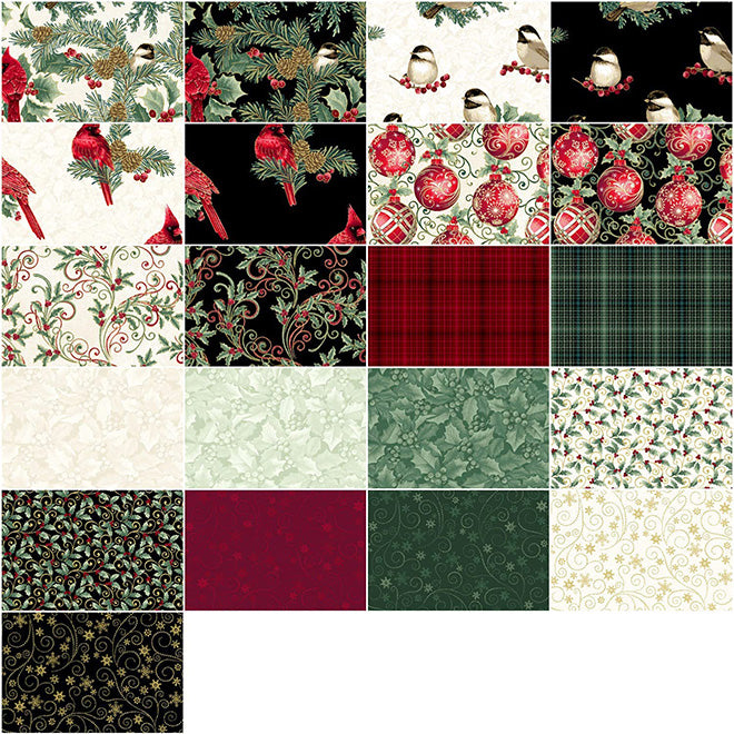 Benartex - Winter Elegance 10x10 Pack 42 pcs – Quilt in a Day